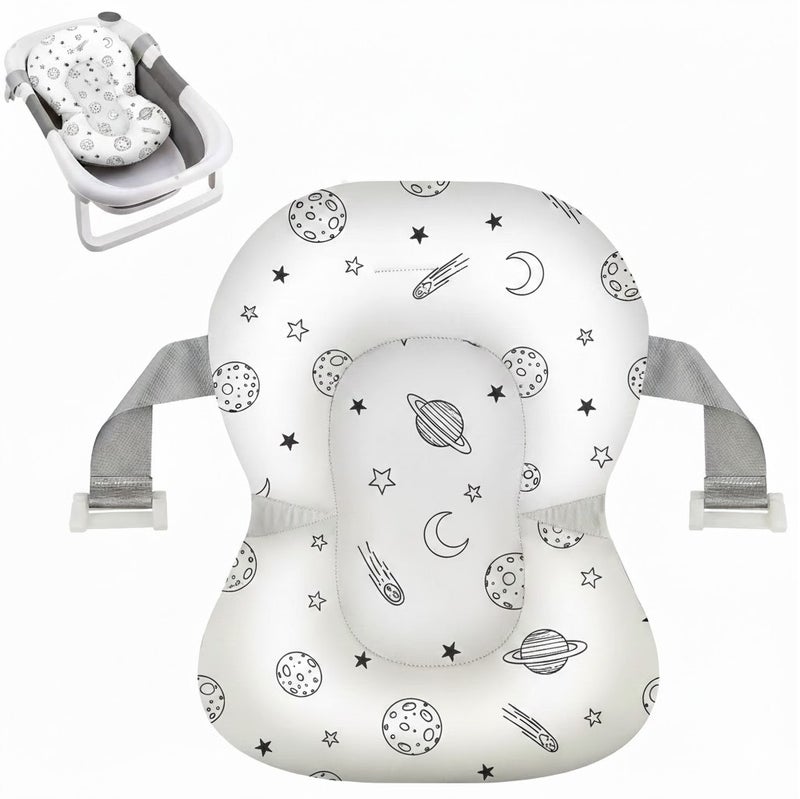 ممز بلانيت مخده استحمام للأطفال حديثي الولادة مريحة لحوض الاستحمام من ممز بلانيت، مسند حمام  للبيبي موفرة للمساحة لحديثي الولادة، للأطفال من عمر 0-12 شهر، هديه قيمه للاطفال -مقعد استحمام - أطفال حديثي الولادة - للأطفال ووساده استحمام اطفال - Image 1